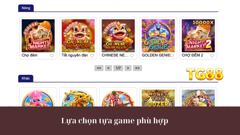 Lựa chọn tựa game phù hợp